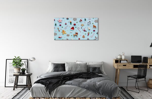 Obraz na plátne Čačky cukroví dekorácie 100x50 cm