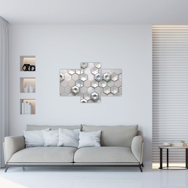 Obraz 3D abstrakcie (90x60 cm)