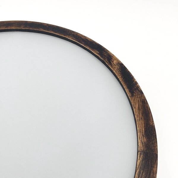 Stropné svietidlo OAK SMOKY 1xE27/15W/230V, pr. 27,5 cm, dub tmavohnedý