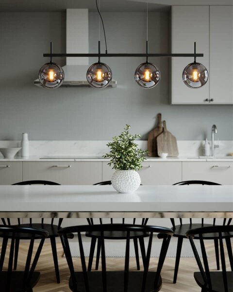 ByRydens 4202360-4505 - Závesný luster BOYLE na lankách 4xE27/8W/230V