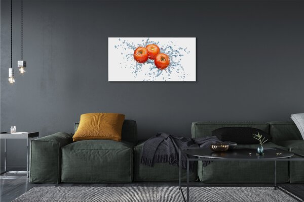 Obraz canvas paradajky voda 100x50 cm
