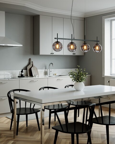 ByRydens 4202360-4505 - Závesný luster BOYLE na lankách 4xE27/8W/230V