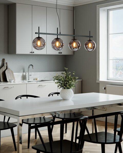ByRydens 4202360-4505 - Závesný luster BOYLE na lankách 4xE27/8W/230V