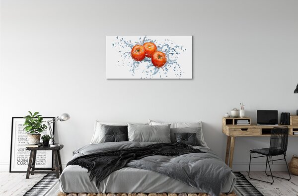 Obraz canvas paradajky voda 100x50 cm
