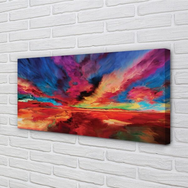 Obraz na plátne farebné fraktály 100x50 cm