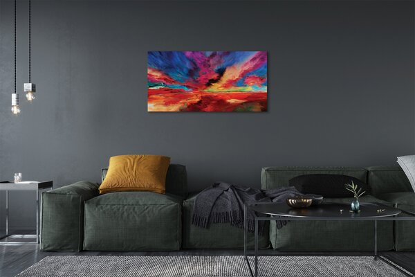 Obraz na plátne farebné fraktály 100x50 cm
