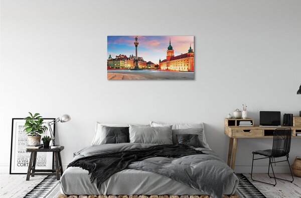 Obraz na plátne Sunrise Varšava Staré Mesto 100x50 cm