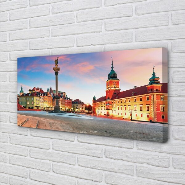 Obraz na plátne Sunrise Varšava Staré Mesto 100x50 cm