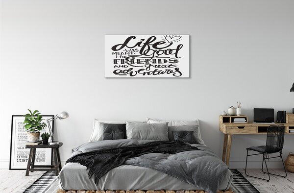 Obraz canvas Motivujúce hnedú reťazec 100x50 cm
