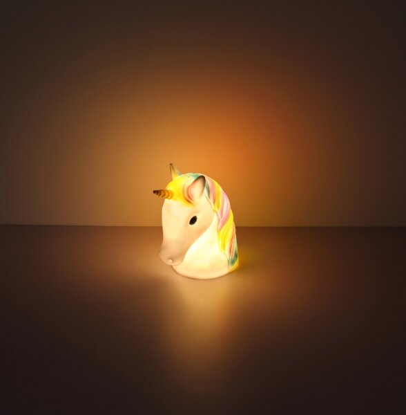 Globo 28052 - LED detská nočná lampa UNICORN LED/1W/USB/3xAA