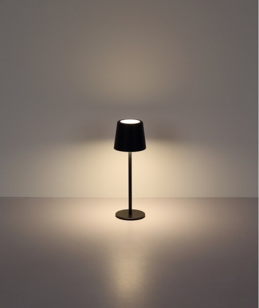 Globo 58482B-LED stmievateľná stolná lampa VAN. 2W/5V 2200mAh IP44 čierna