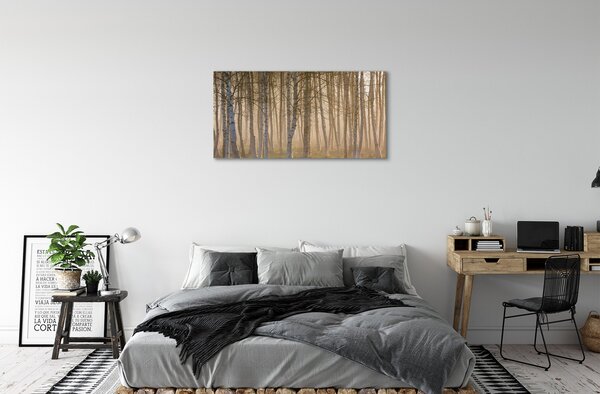 Obraz canvas Sunrise strom les 100x50 cm