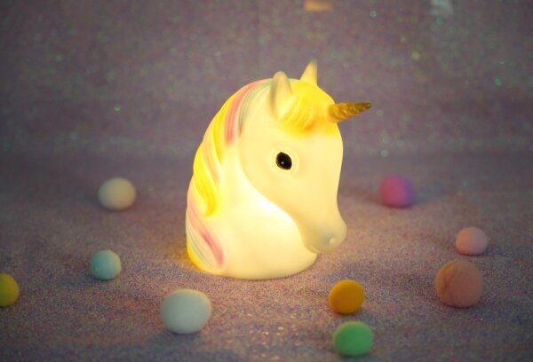 Globo 28052 - LED detská nočná lampa UNICORN LED/1W/USB/3xAA