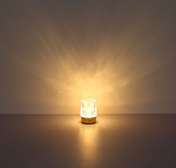 Globo 21044 - LED stmievateľná dotyková stolná lampa LIZZY LED/1W/5V 1200 mAh zl