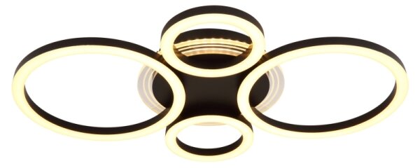 Globo 48039-40 - LED stropné svietidlo LORETTA LED/40W/230V pr. 35,5x53 cm čierne