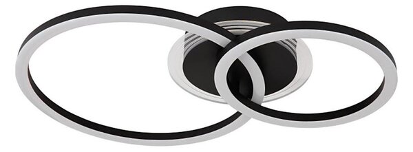 Globo 48039-30 - LED stropné svietidlo LORETTA LED/30W/230V pr. 33x50 cm čierne