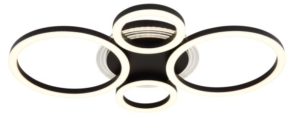 Globo 48039-40 - LED stropné svietidlo LORETTA LED/40W/230V pr. 35,5x53 cm čierne