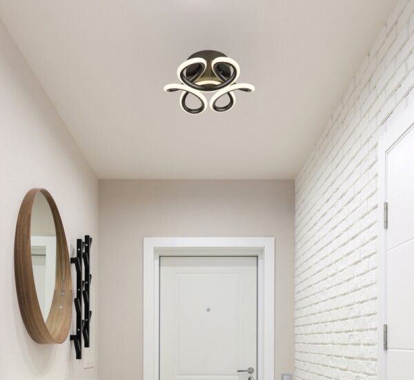 Globo 67386-24A - LED stropné svietidlo MELISAND LED/24W/230V pr. 26 cm čierne