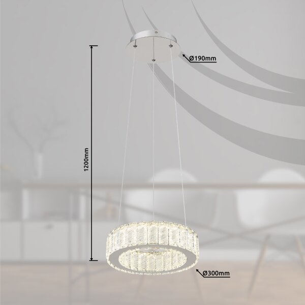 Globo 67162-30 - LED stmievačná lampa MUCKY LED/30W/230V pr. 30 cm + DO