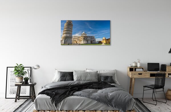 Obraz na plátne Italy Šikmá veža katedrály 100x50 cm