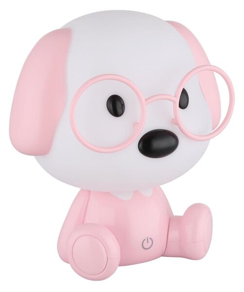 Globo 21761P - LED stmievateľná detská nočná lampa PUPPY 1W/5V 500 mAh ružová