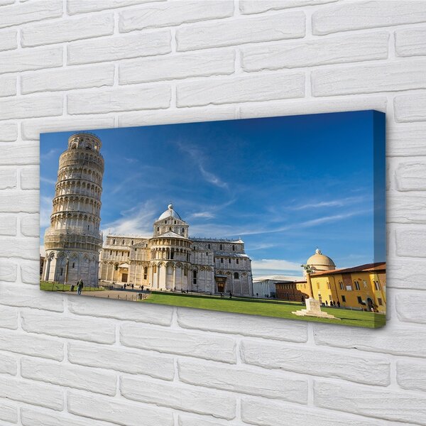 Obraz na plátne Italy Šikmá veža katedrály 100x50 cm