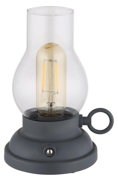 Globo 58016A - LED stmievateľná stolná lampa PETRO 1W/3,7V 1200 mAh antracit