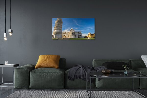 Obraz na plátne Italy Šikmá veža katedrály 100x50 cm