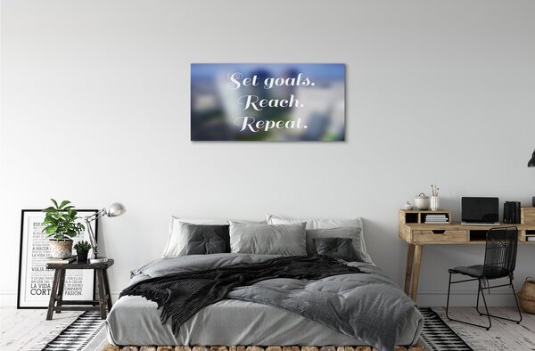 Obraz canvas nápis biela 100x50 cm