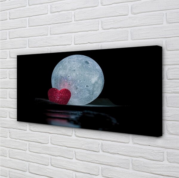 Obraz canvas srdcom Mesiaca 100x50 cm