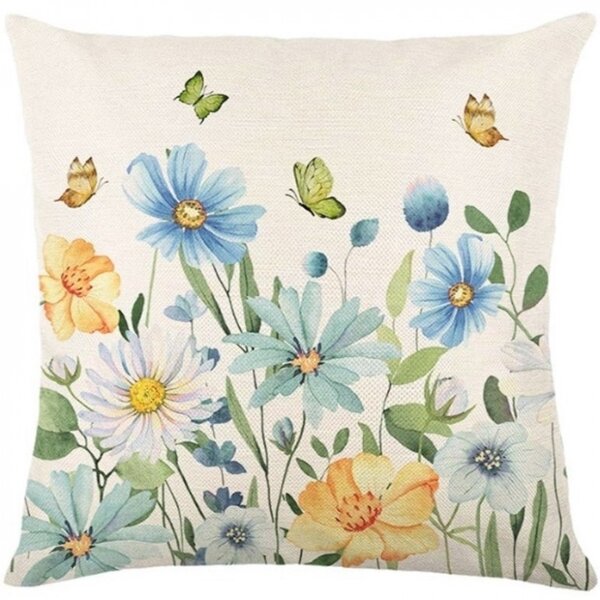 Ľanový poťah na vankúš FLOSPRING 45x45 cm, krémový