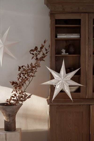 Závesná svietiaca hviezda Vintergatan White 44 cm