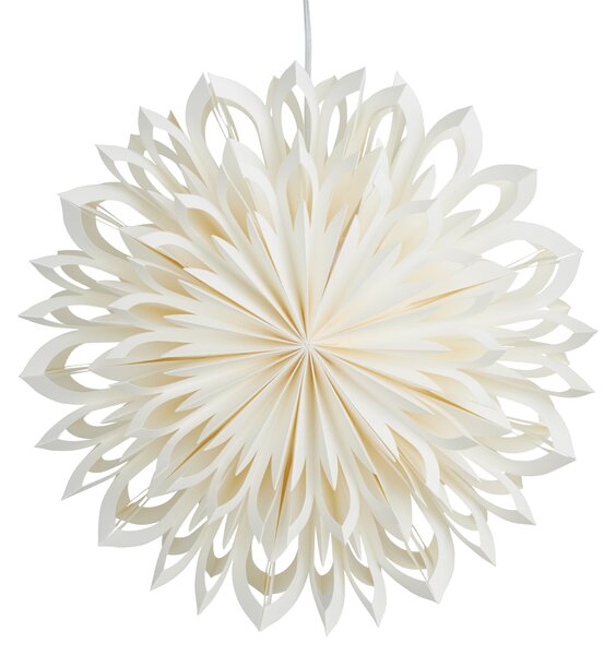 Závesná svietiaca hviezda Clara white 50 cm