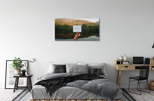 Obraz canvas Panorama ručné písmo 100x50 cm