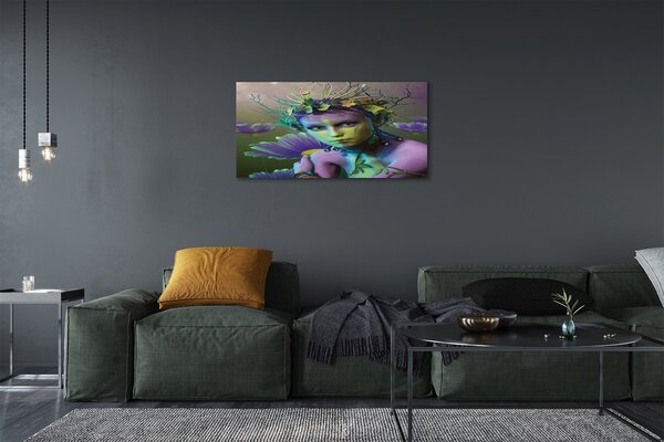 Obraz canvas Elf žene kvety 100x50 cm