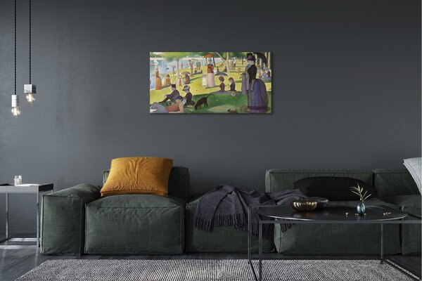 Obraz canvas Nedeľné popoludnie na ostrove Grande Jatte - Georges Seurat 100x50 cm