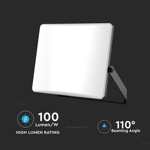 LED reflektor 30W 230V 3000/4000/6500K IP65 čierny