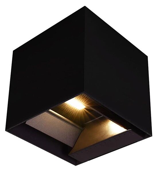 LED solárne nástenné svietidlo senzor LED/9W/3,7V 3000-5000K IP65 čierne