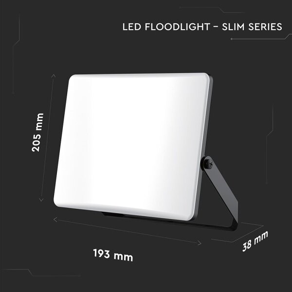 LED reflektor 50W 230V 3000/4000/6500K IP65 čierny
