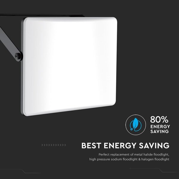 LED reflektor 30W 230V 3000/4000/6500K IP65 čierny
