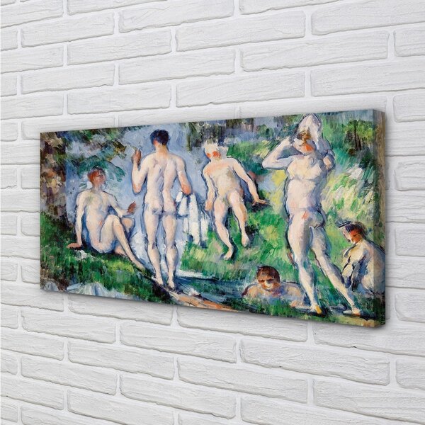 Obraz canvas Kúpajúci sa - Paul Cézanne 100x50 cm