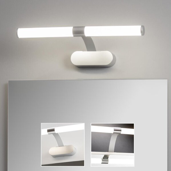 Brilagi - LED kúpeľňové osvetlenie na zrkadlo TUBEO LED/6W/230V 40 cm IP44 strieborné