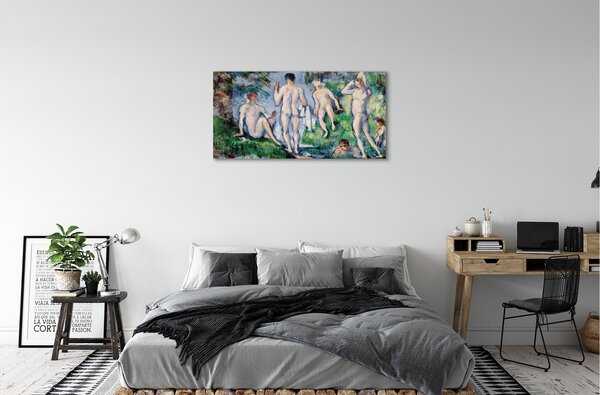 Obraz canvas Kúpajúci sa - Paul Cézanne 100x50 cm