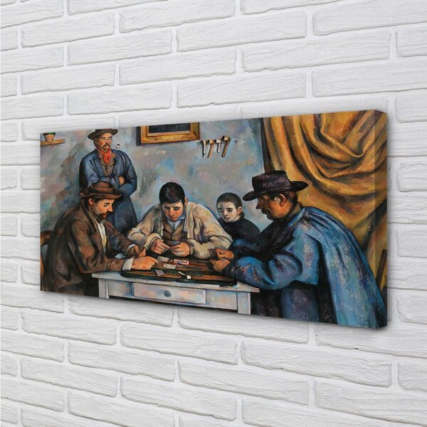 Obraz canvas Hráči kariet - Paul Cézanne 100x50 cm