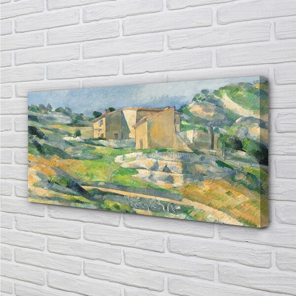 Obraz canvas Art maľoval dom na kopci 100x50 cm