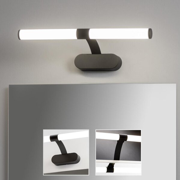 Brilagi - LED Kúpeľňové osvetlenie zrkadla TUBEO LED/6W/230V 40 cm IP44 čierna