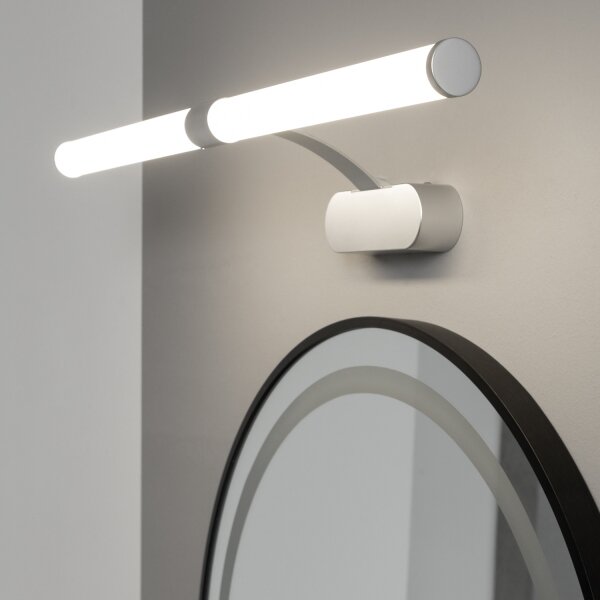Brilagi - LED osvetlenie kúpeľňového zrkadla TUBEO LED/8W/230V 60 cm IP44 strieborné