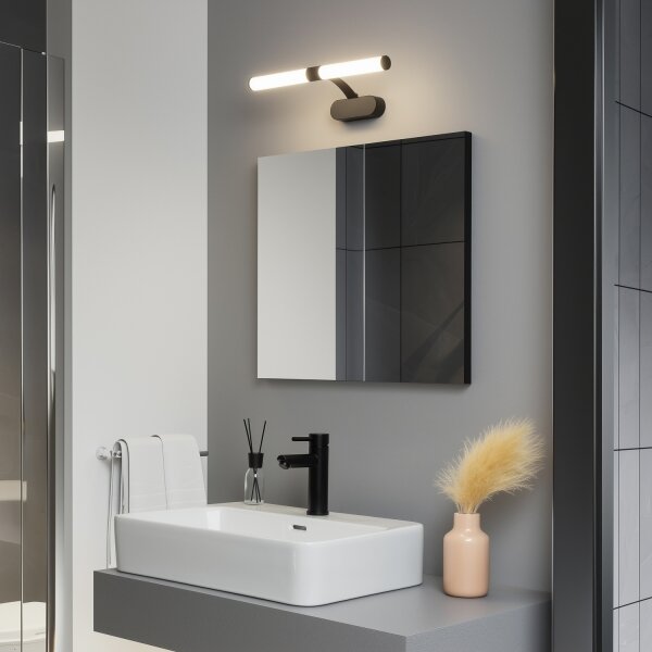 Brilagi - LED Kúpeľňové osvetlenie zrkadla TUBEO LED/6W/230V 40 cm IP44 čierna
