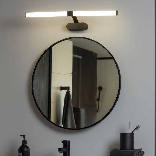 Brilagi - Kúpeľňové zrkadlové osvetlenie TUBEO LED/8W/230V 60 cm IP44 čierna