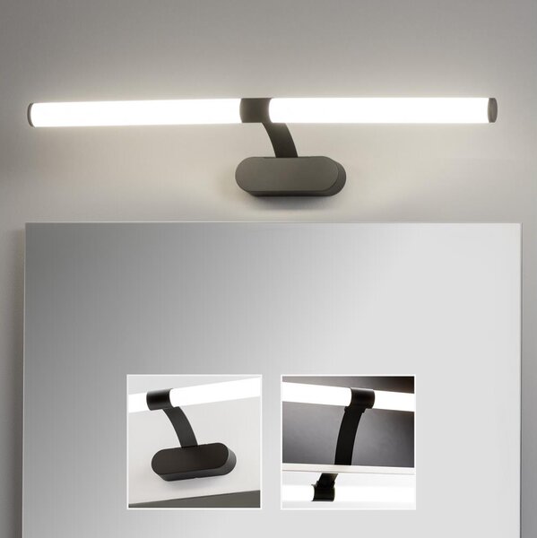 Brilagi - Kúpeľňové zrkadlové osvetlenie TUBEO LED/8W/230V 60 cm IP44 čierna